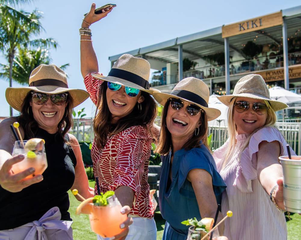 Fans enjoying Miami Open experience as a group